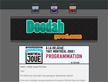 Tablet Screenshot of doodahprod.com